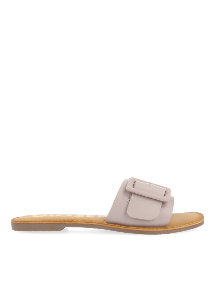 SANDALIA EN COLOR MALVA TIPO PALA CON HEBILLA PARA MUJER WELDA - MALVA