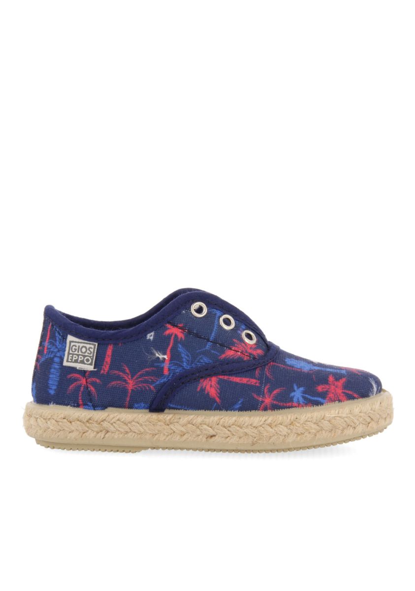 ESPADRILLES AZUL MARINO CON PRINT PLAYERO PARA NIÃOS AYNOR - MARINO