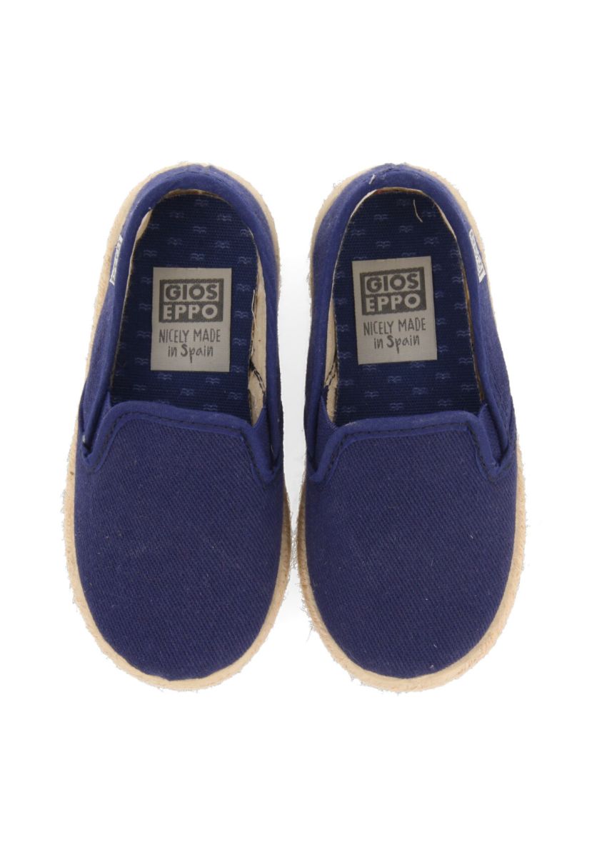 ESPADRILLES AZUL MARINO CON ELÃSTICOS PARA BEBÃ NEOSHO - MARINO
