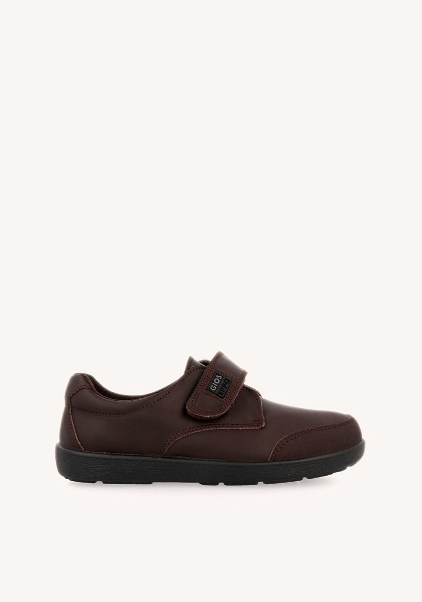 ZAPATOS COLEGIALES DE PIEL EN MARRÃN BETA - MARRON