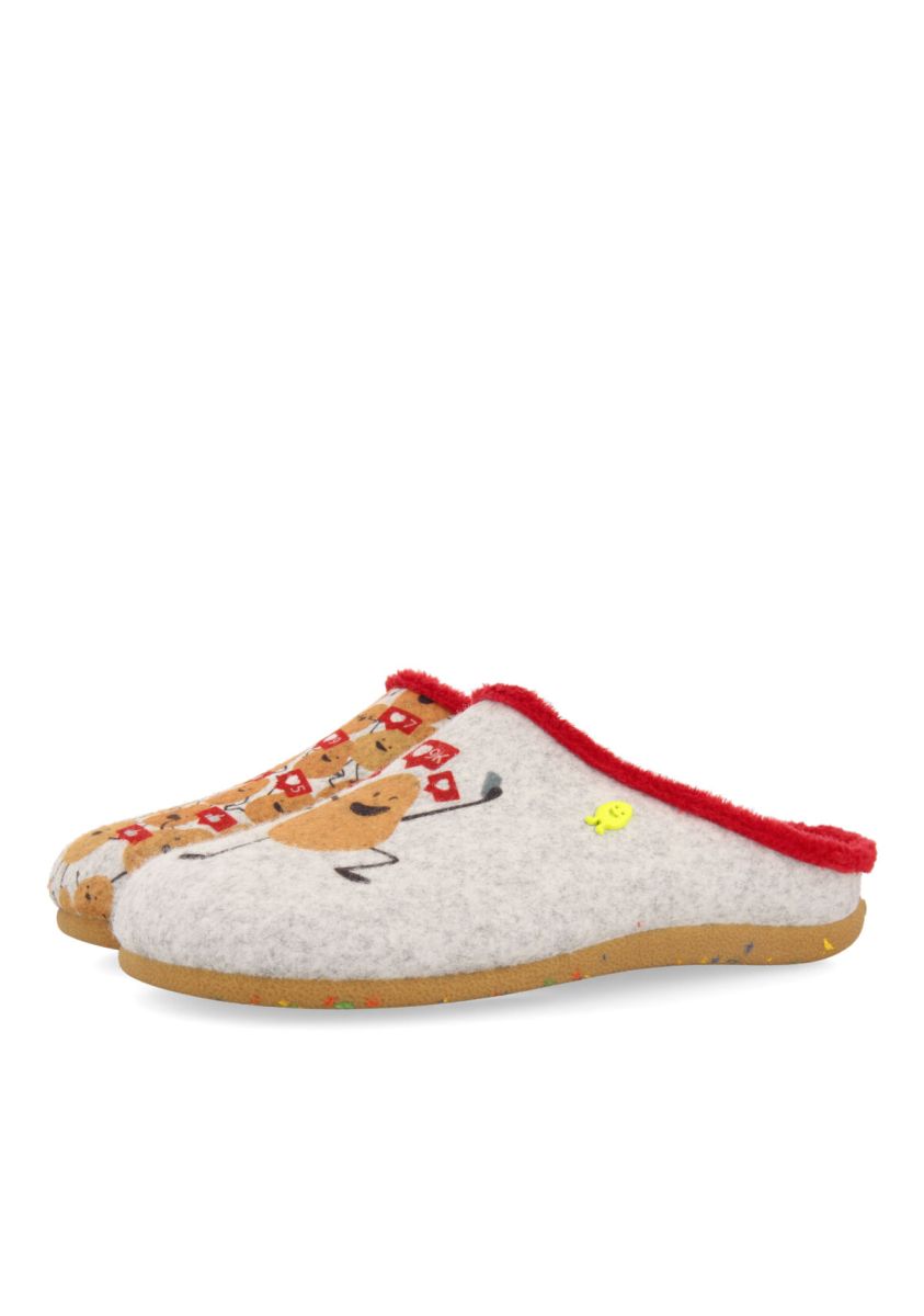 Zapatillas de estar por casa hot potatoes oulart - GRIS