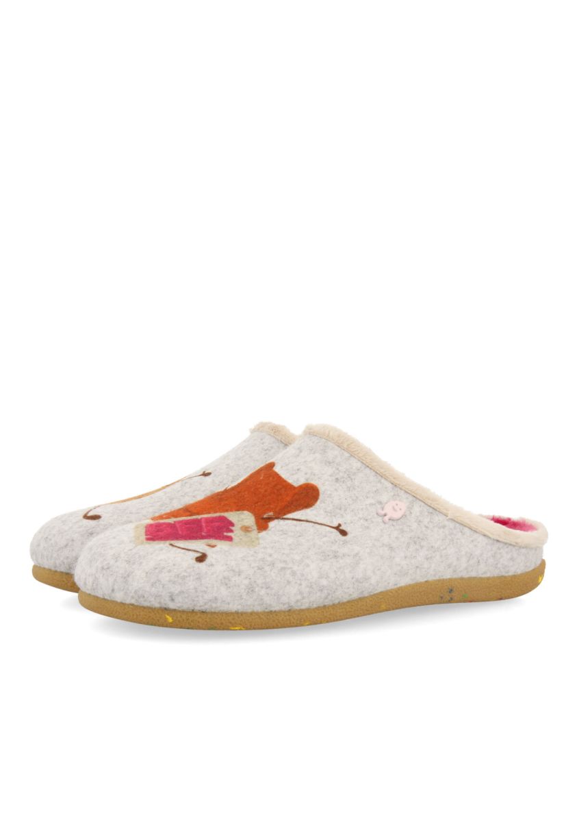 Zapatillas de estar por casa hot potatoes grundhof - GRIS