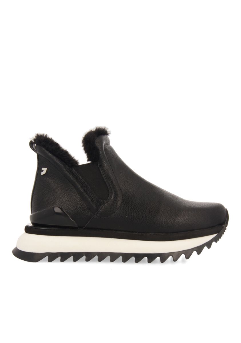 Sneakers tipo botÃ­n chelsea negras para mujer pitten - NEGRO