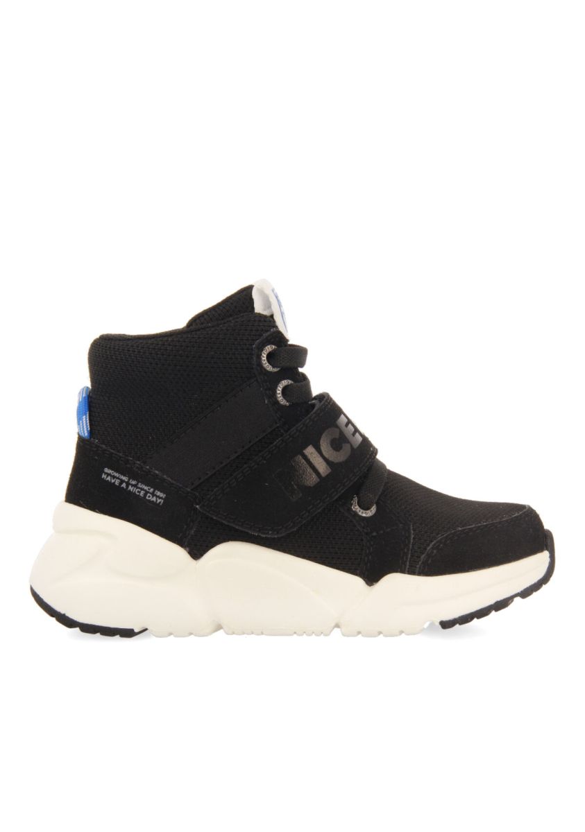 Sneakers tipo calcetÃ­n negras para niÃ±a y niÃ±o tamsalu - NEGRO