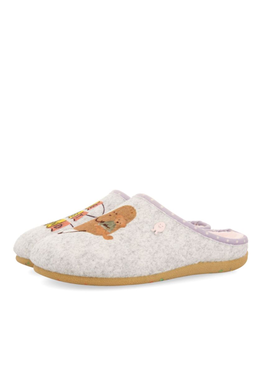 Zapatillas infantiles de estar por casa hot potatoes errill - GRIS