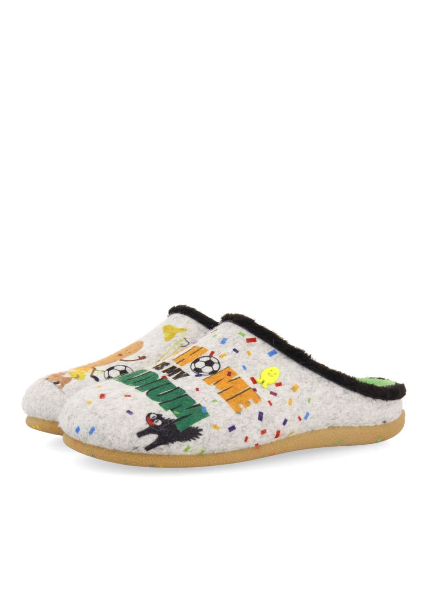 Zapatillas infantiles de estar por casa  hot potatoes santry - GRIS