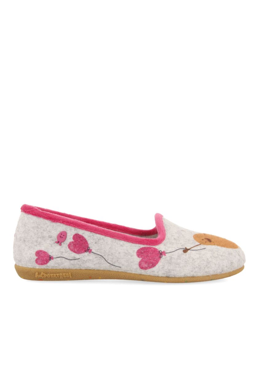 Zapatillas de estar por casa tipo slipper hot potatoes mustvee - GRIS