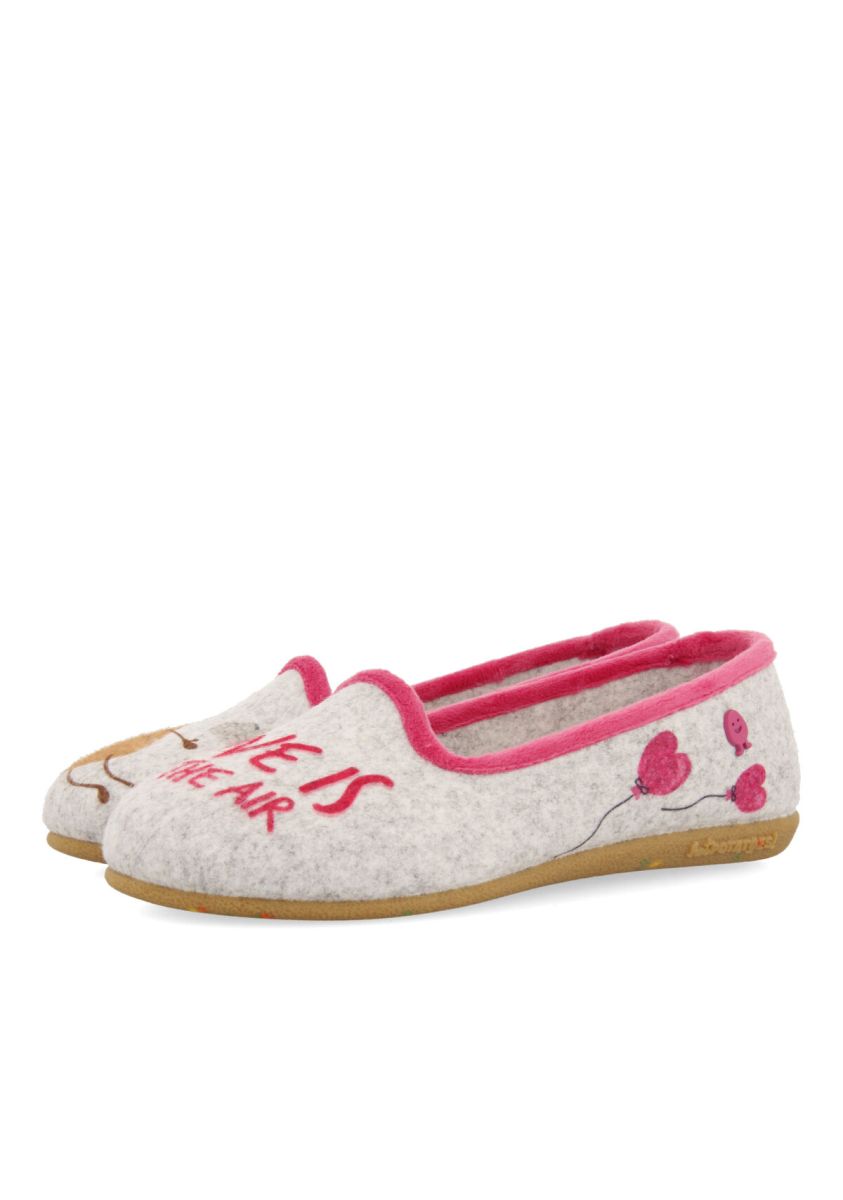 Zapatillas de estar por casa tipo slipper hot potatoes mustvee - GRIS
