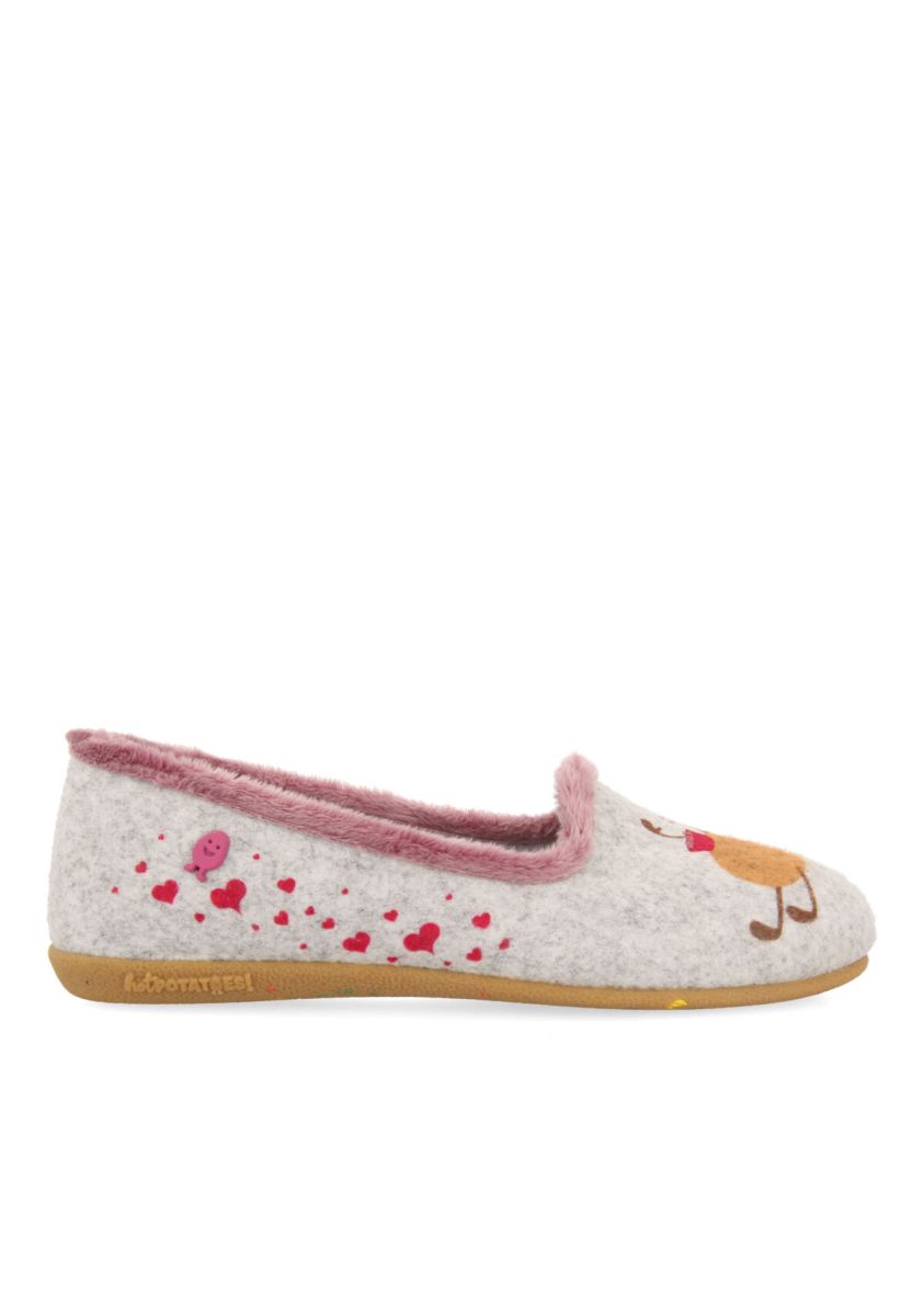 Zapatillas de estar por casa tipo slipper hot potatoes dubrava - GRIS