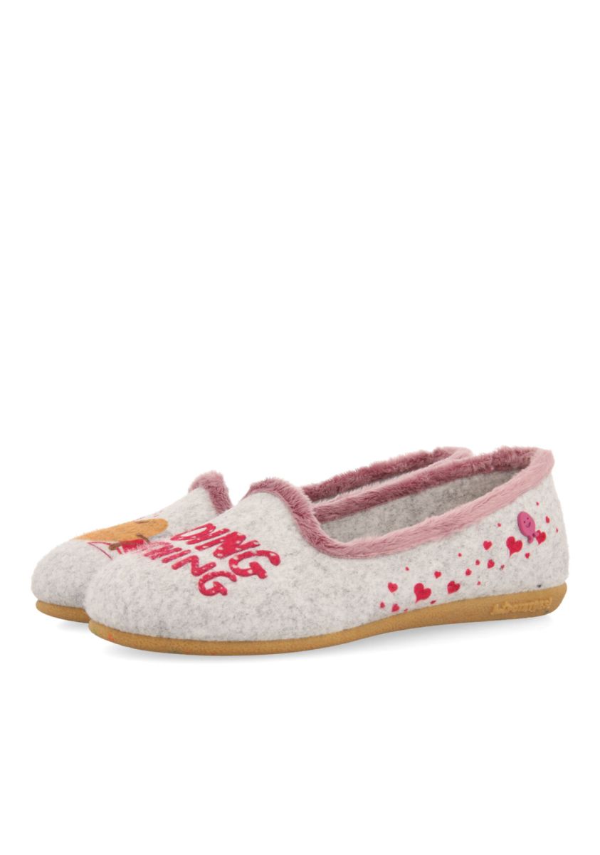 Zapatillas de estar por casa tipo slipper hot potatoes dubrava - GRIS