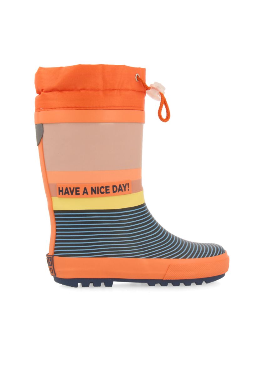 Botas de agua multicolor para niÃ±a y niÃ±o garour - MULTICOLOR