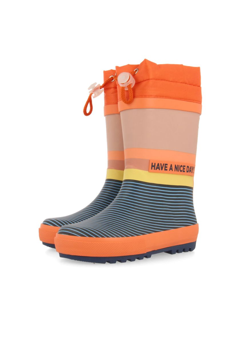 Botas de agua multicolor para niña y niño garour - MULTICOLOR