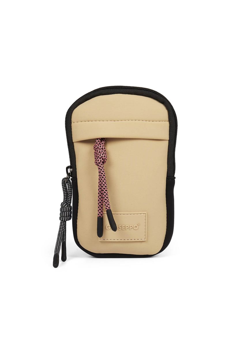 Mini bolso de color cuero de neopreno para mujer mardin - CUERO