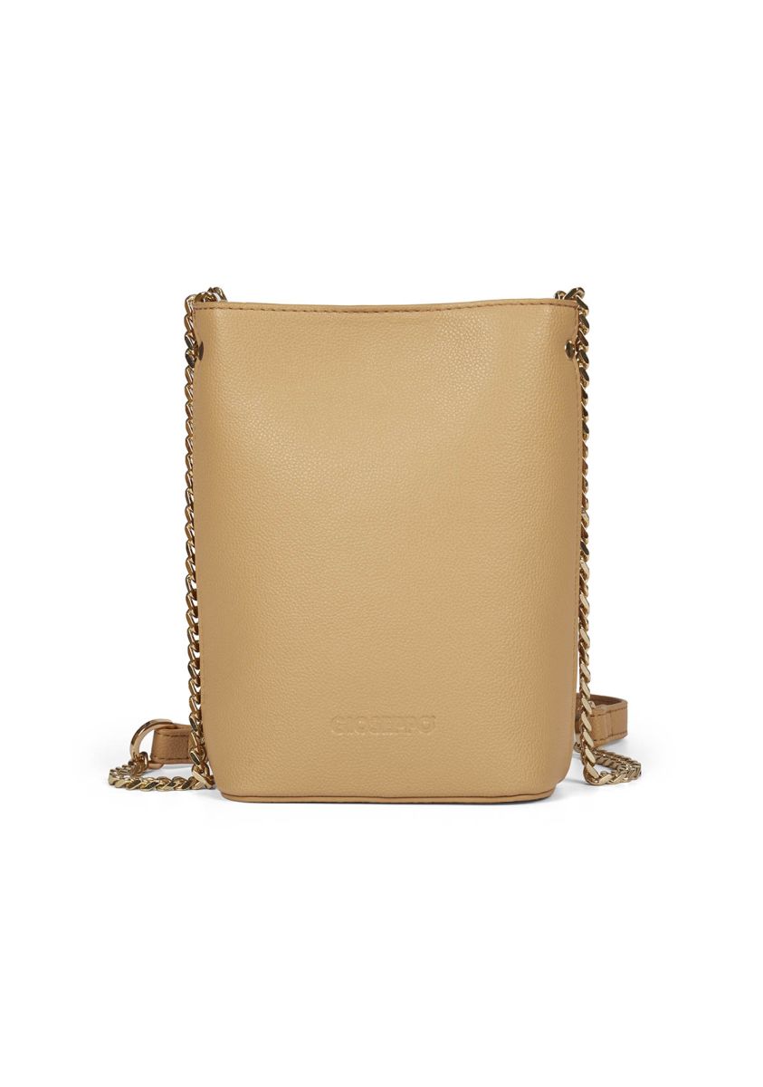 MINI BOLSO BANDOLERA BEIG CON DETALLE DE CADENA PARA MUJER TALCY - BEIG