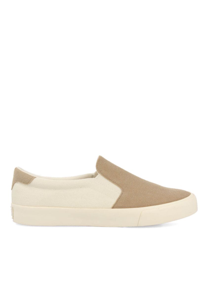 Sneakers tipo slip-on beige para hombre seibo - BEIG