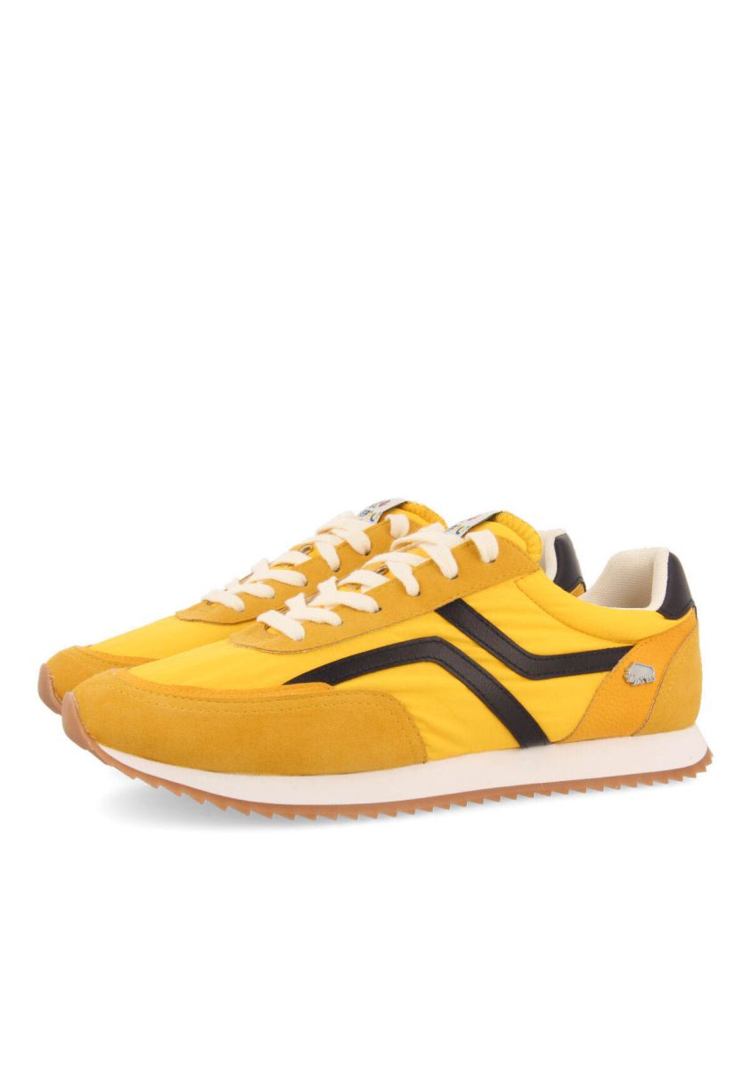 Sneakers color mostaza para hombre anould - MOSTAZA
