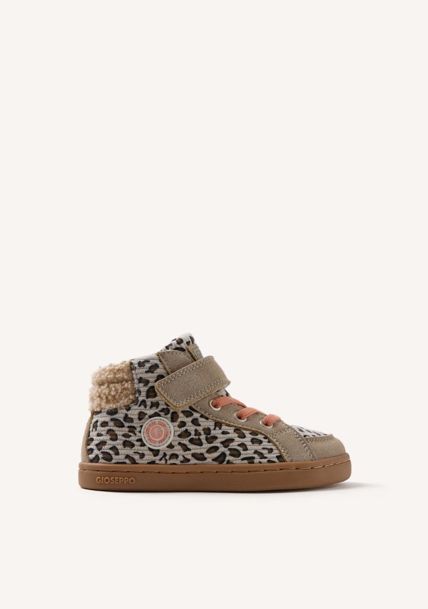GIOSEPPO BAREFOOT - ZAPATILLAS BOTÃN PANA ESTAMPADO ANIMAL AMIRET - LEOPARDO