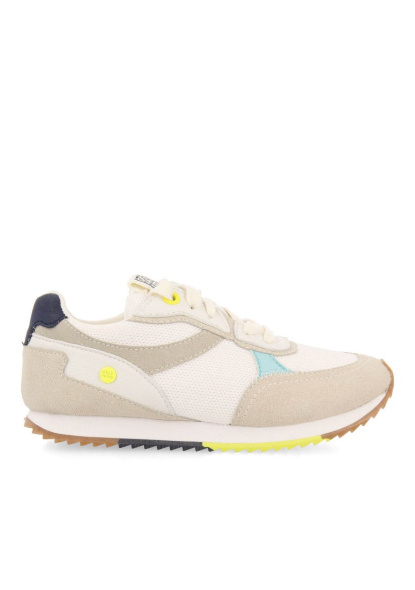 Sneakers blancas de aspecto retro para niÃ±o ganthier - BLANCO