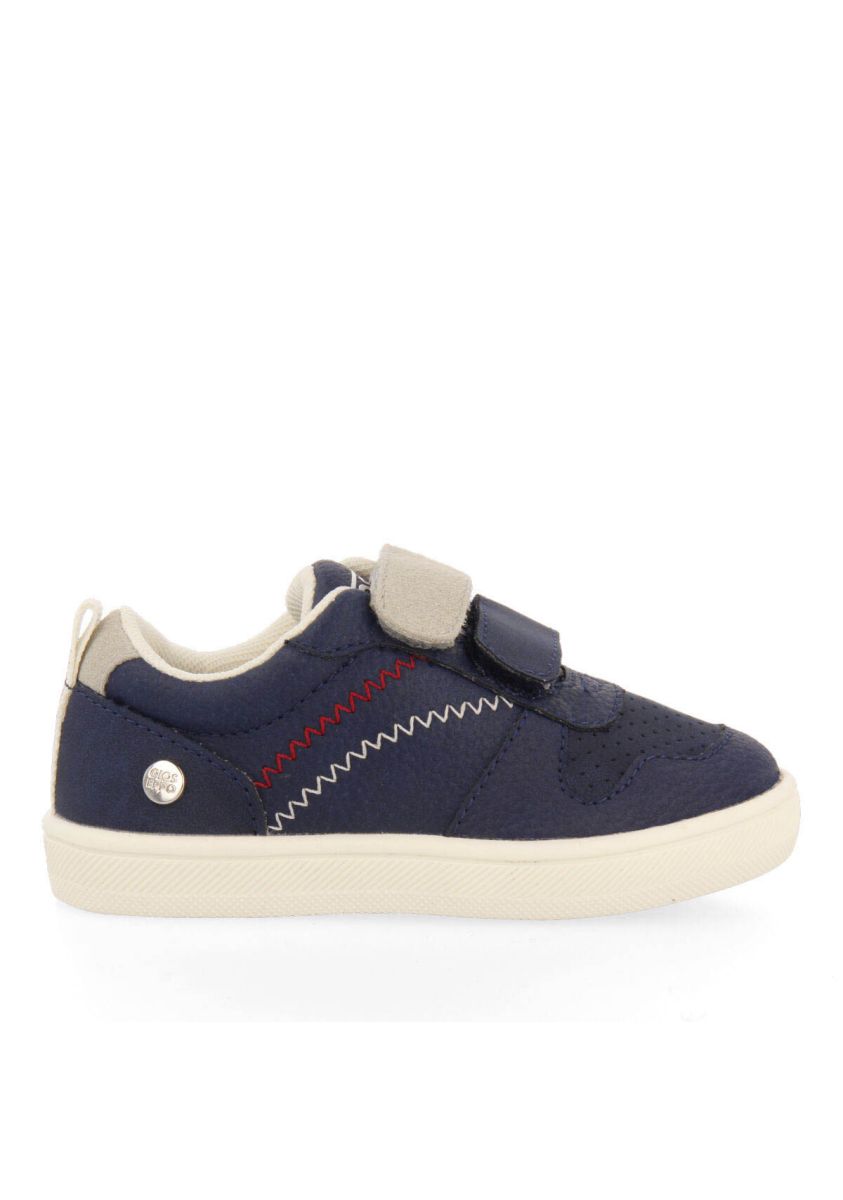 Sneakers blancas con cierres ajustables para bebÃ© campoi - MARINO