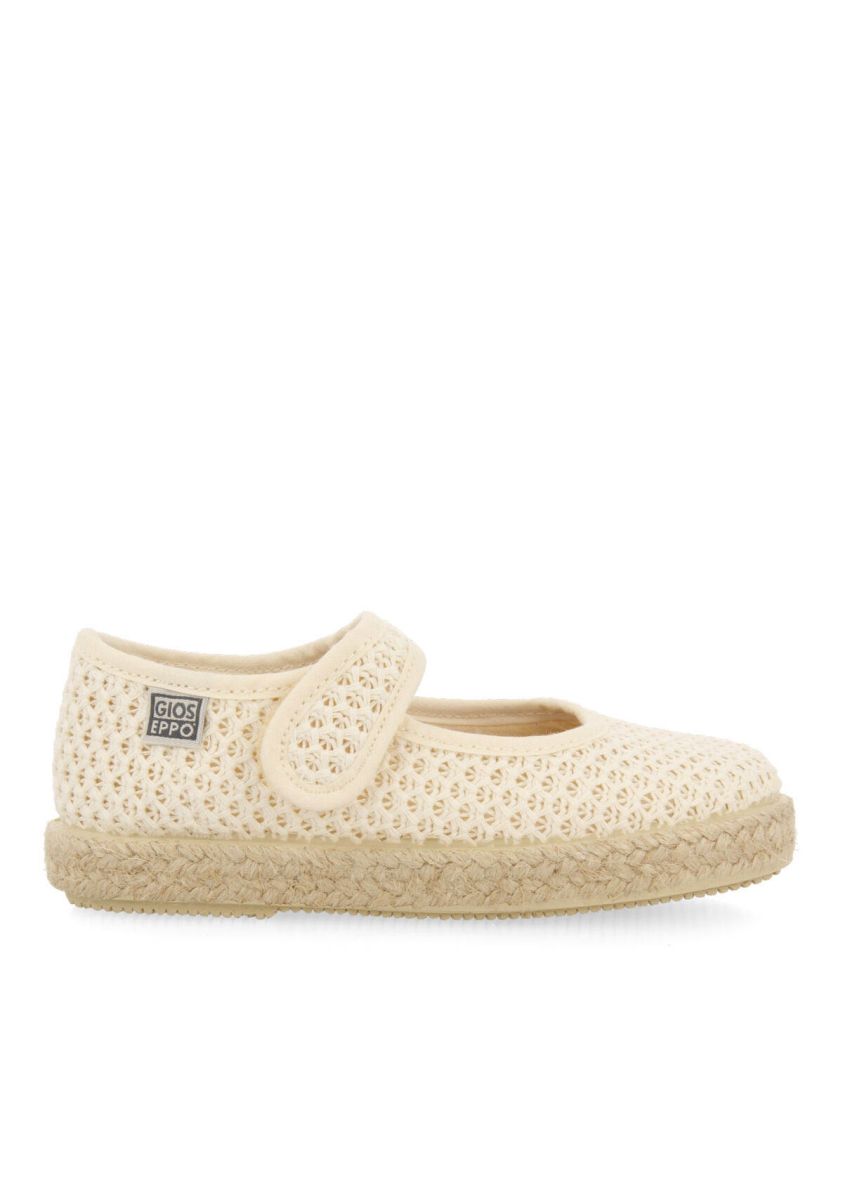 Zapatos tipo espadrille color beige de rejilla para bebÃ© seine - BEIG