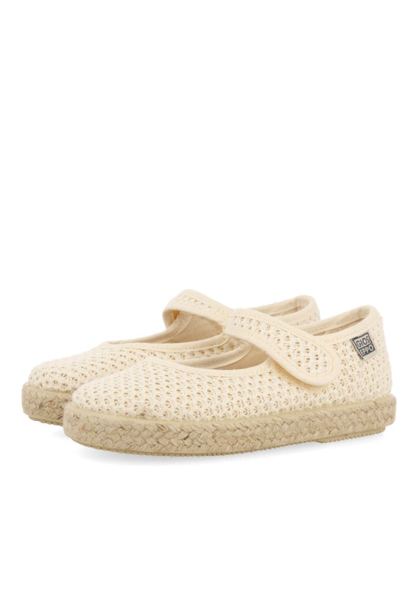 Zapatos tipo espadrille color beige de rejilla para bebé seine - BEIG