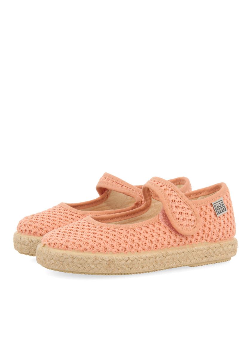 Zapatos tipo espadrille color rosa de rejilla para niña seine - ROSA