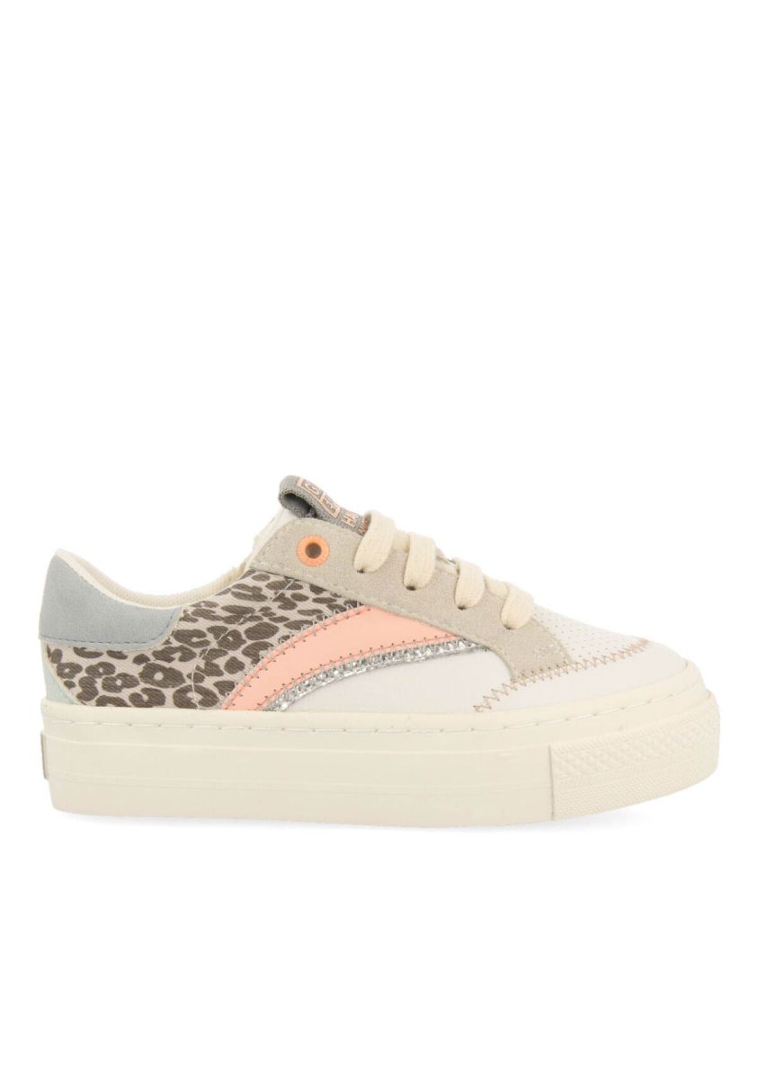 Sneakers blancas con detalles de glitter para niÃ±a ibia - BLANCO