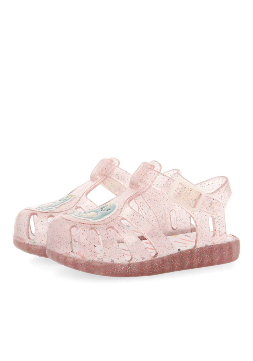 Cangrejeras rosas con diseÃ±o de pez unicornio para bebÃ© sosua - ROSA