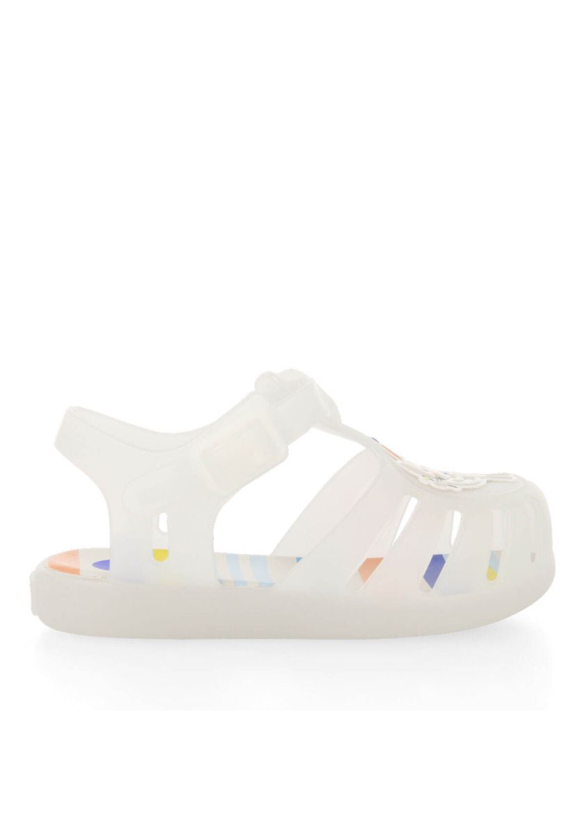 Cangrejeras blancas con diseÃ±o de gatito y perro para bebÃ© uarini - BLANCO