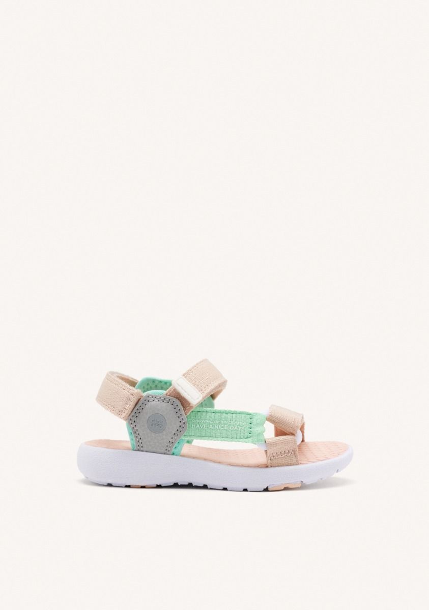 Sandalias multicolor con suela de aspecto deportivo para niÃ±a birigui - MULTICOLOR