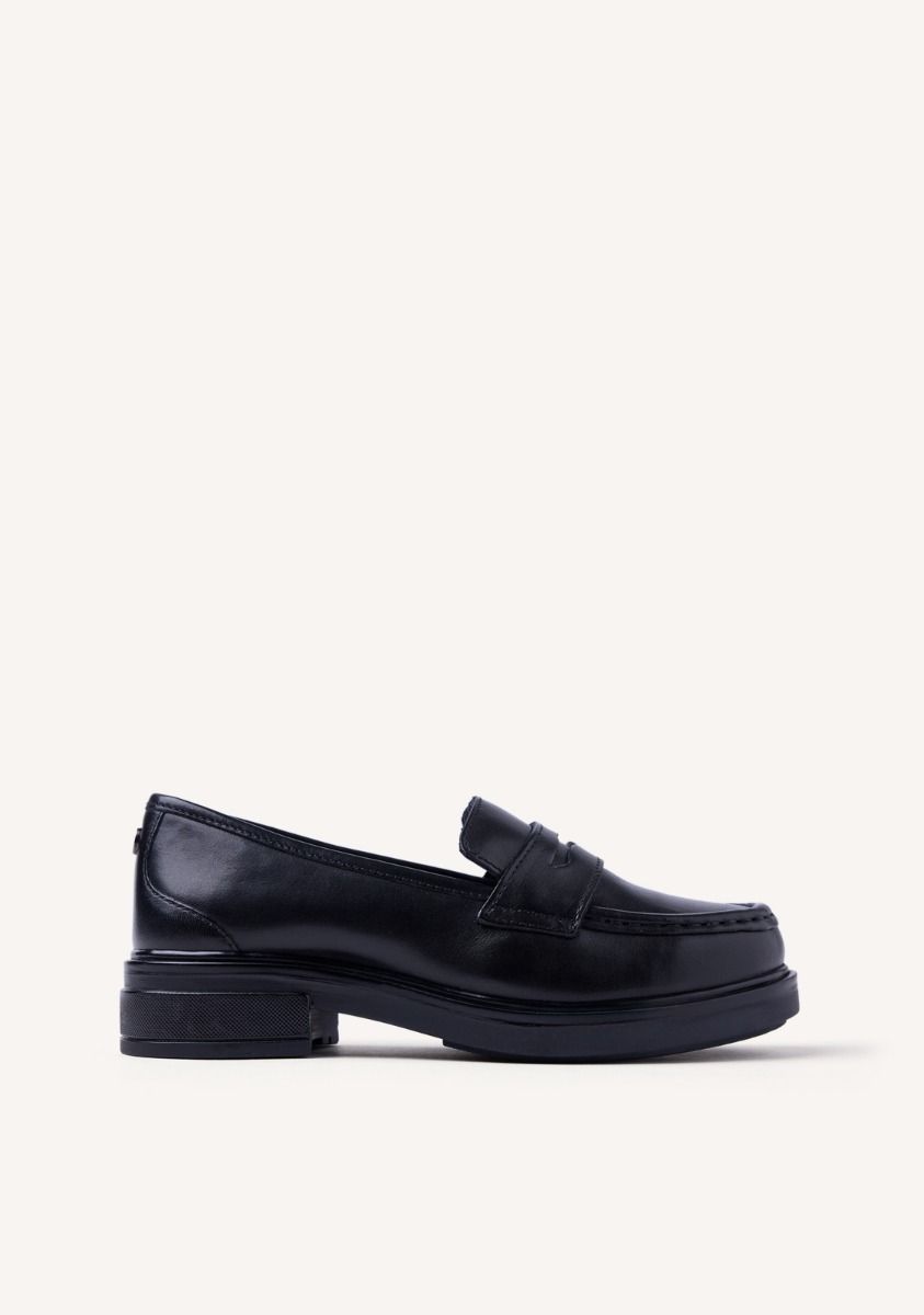 MOCASINES PIEL RONNEBY - NEGRO