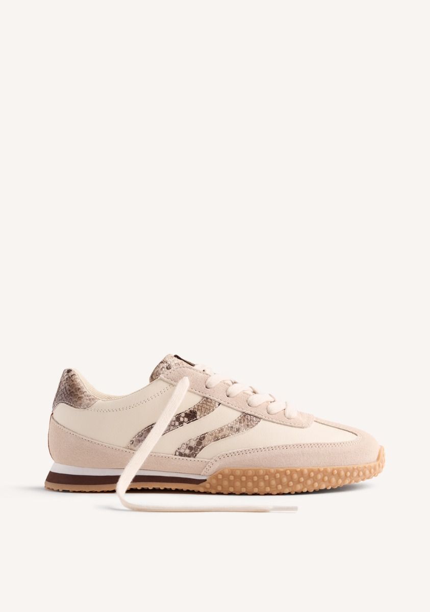 ZAPATILLAS PIEL SERPIENTE GLADWIN - OFF-WHITE