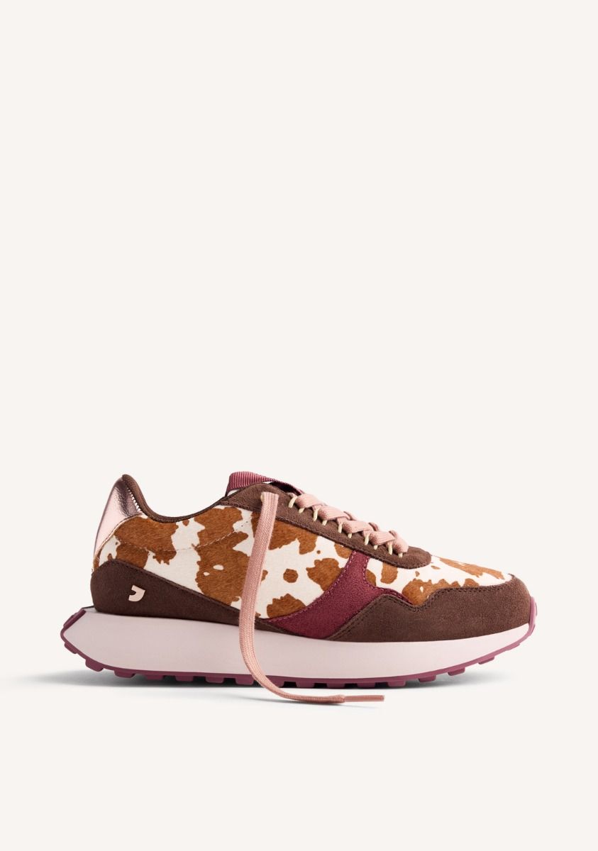 ZAPATILLAS PIEL ESTAMPADO ANIMALL NORCROSS - VACA