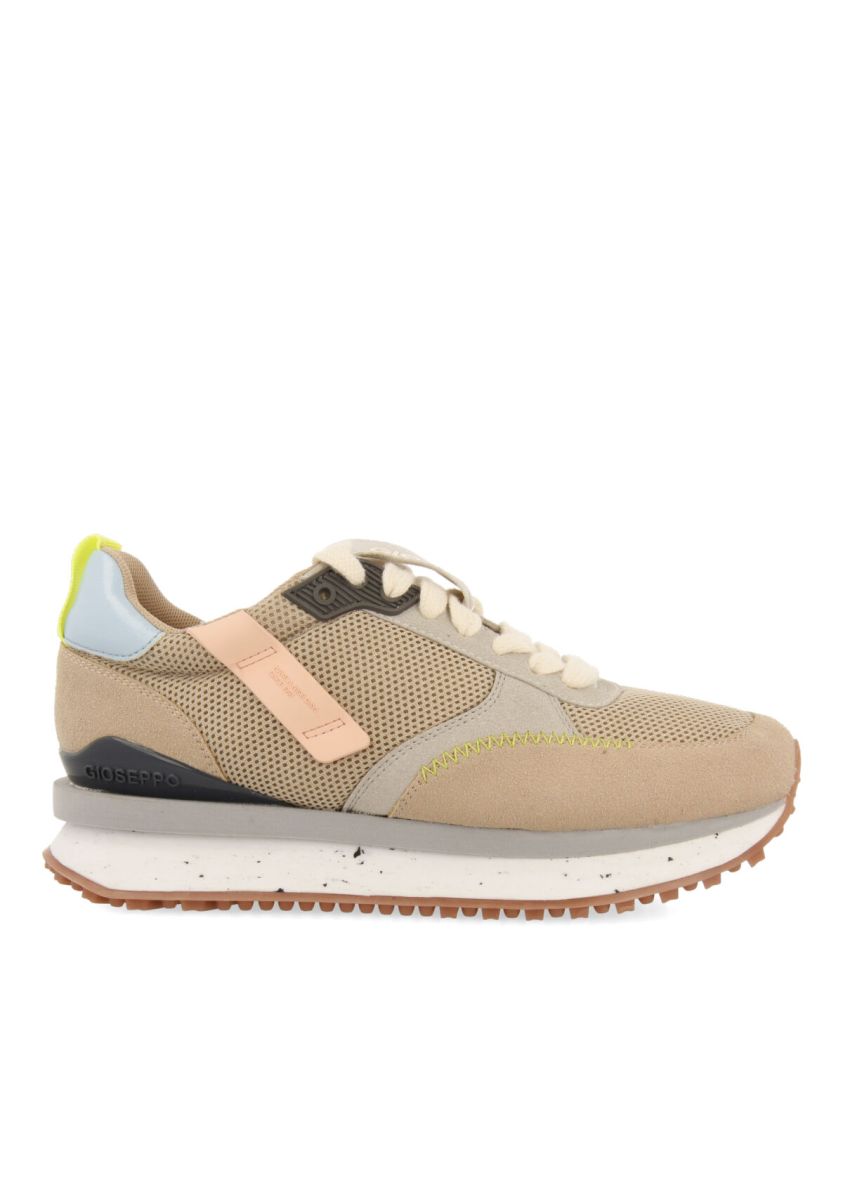 Sneakers beige con texturas para mujer anneot  - BEIG