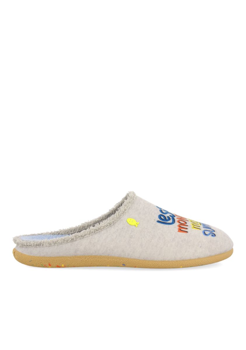 Zapatillas de estar por casa gris itapevi - GRIS