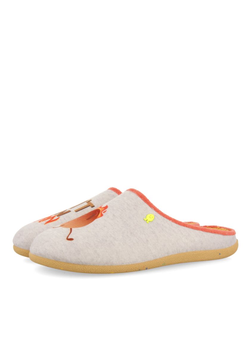Zapatillas de estar por casa gris makati - GRIS