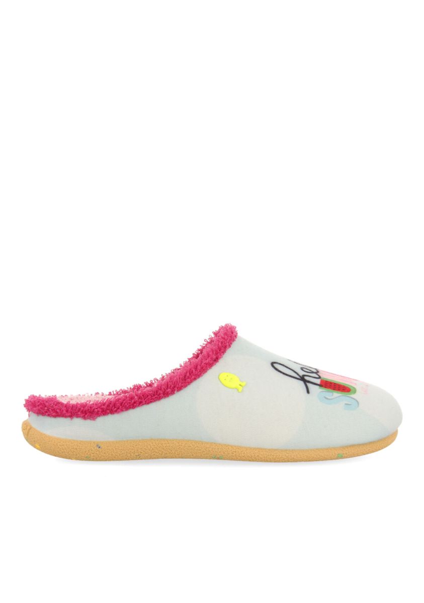 Zapatillas de estar por casa turquesa bambui - TURQUESA