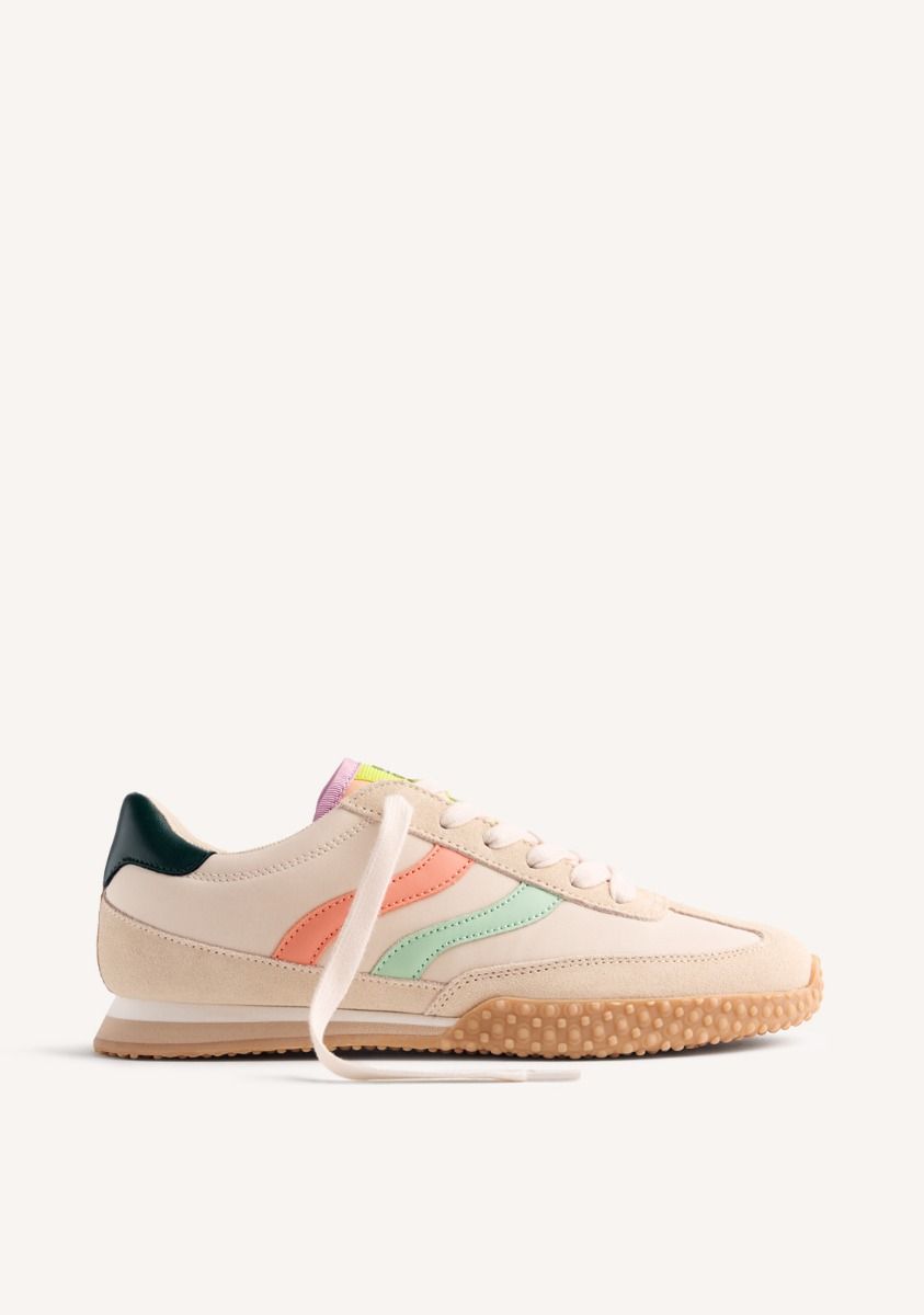 ZAPATILLAS PIEL Y NYLON CONGER - BEIG