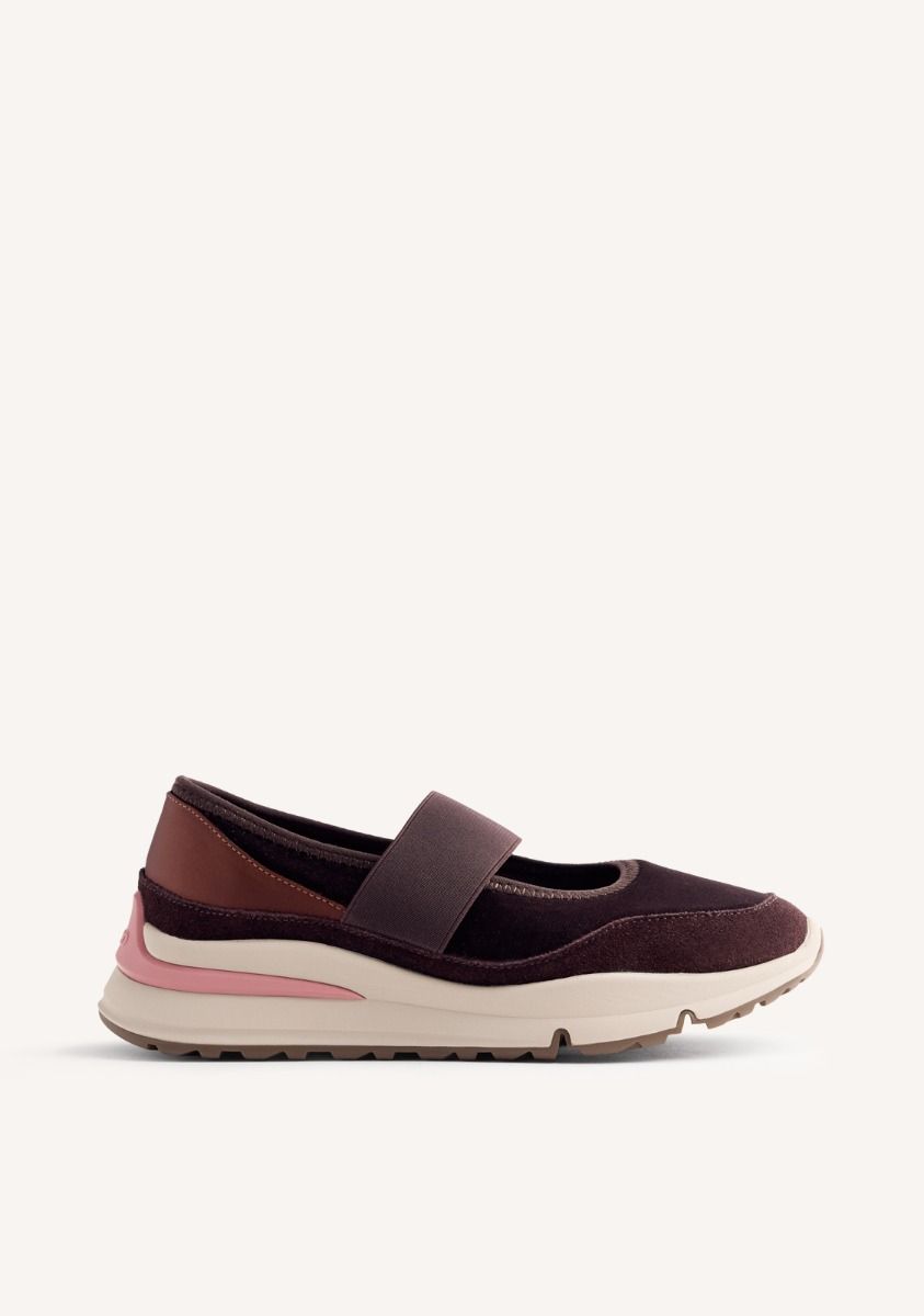 ZAPATILLAS ABIERTAS ATERCIOPELADAS MECOSTA - MOKA