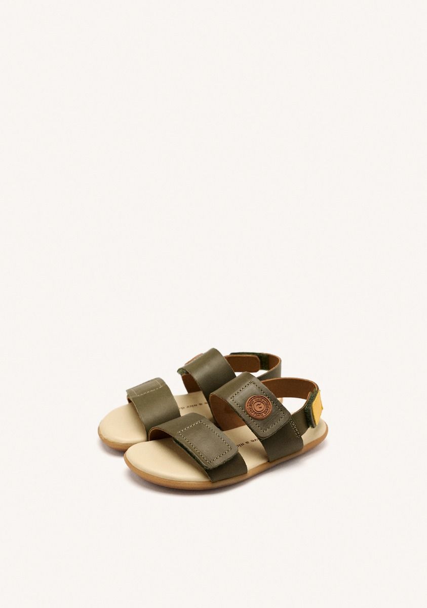 GIOSEPPO BAREFOOT - SANDALIAS PIEL LENROOT - KAKI