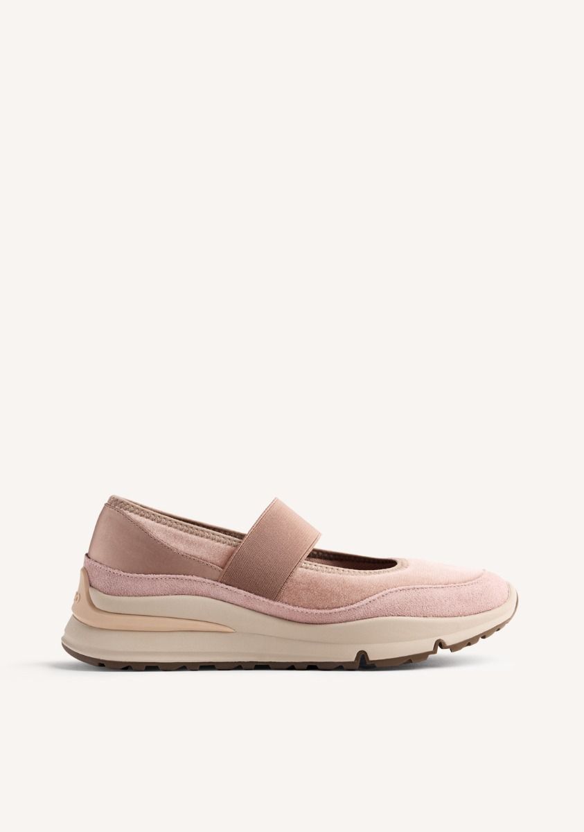 ZAPATILLAS ABIERTAS ATERCIOPELADAS MECOSTA - BEIG