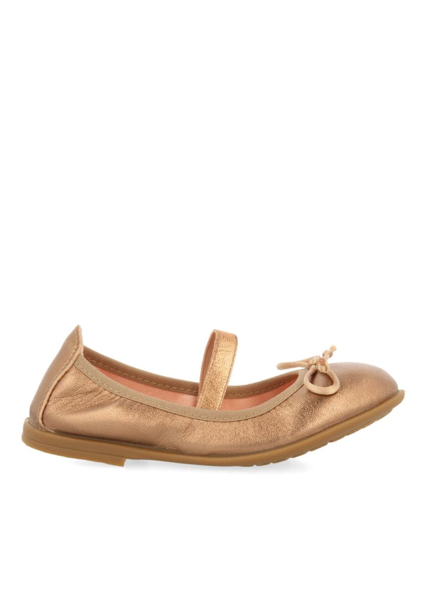 Bailarinas color oro rosado de piel para niÃ±a zeltweg - ORO ROSADO
