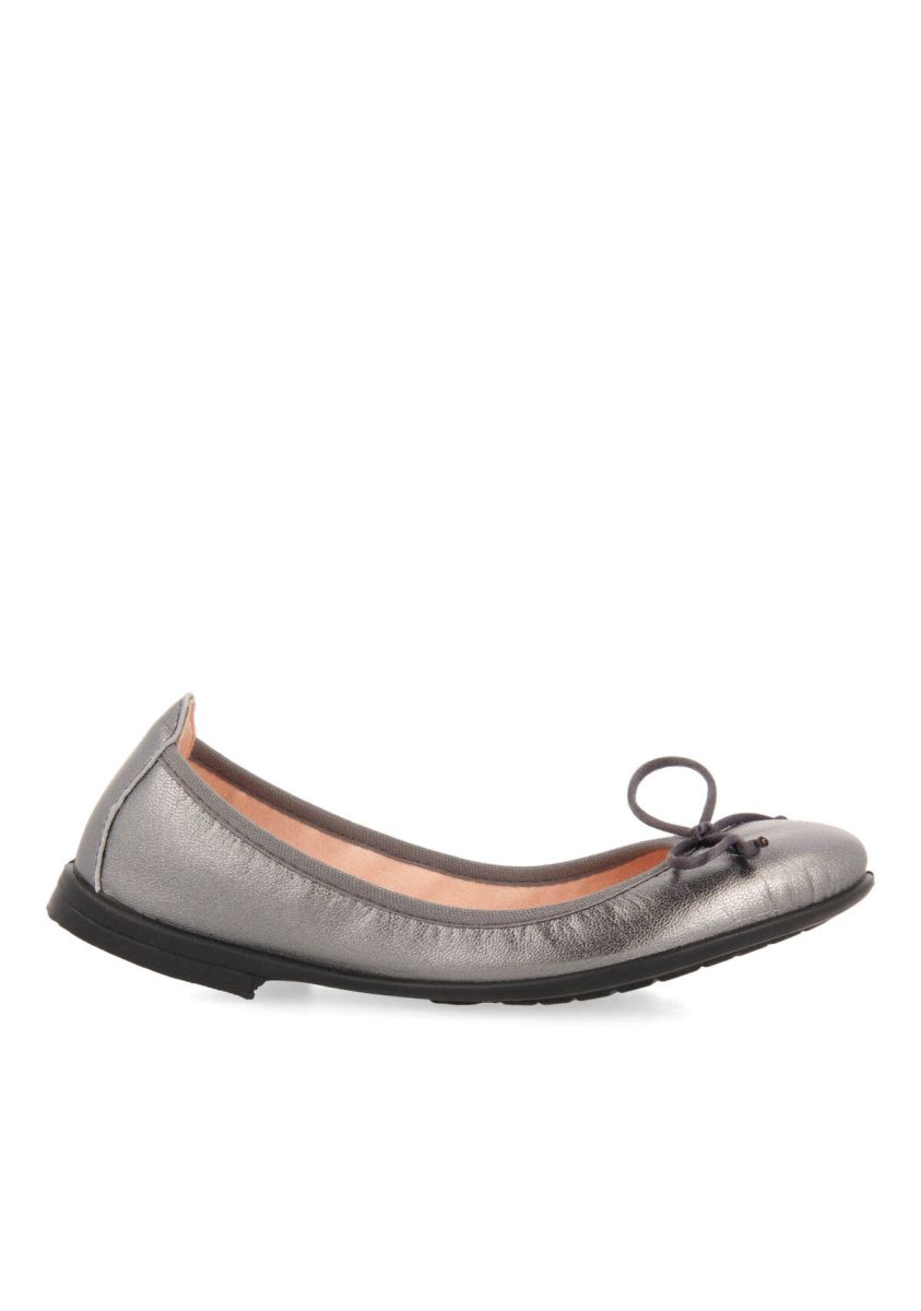 Bailarinas color plomo de piel para niÃ±a volders - PLOMO