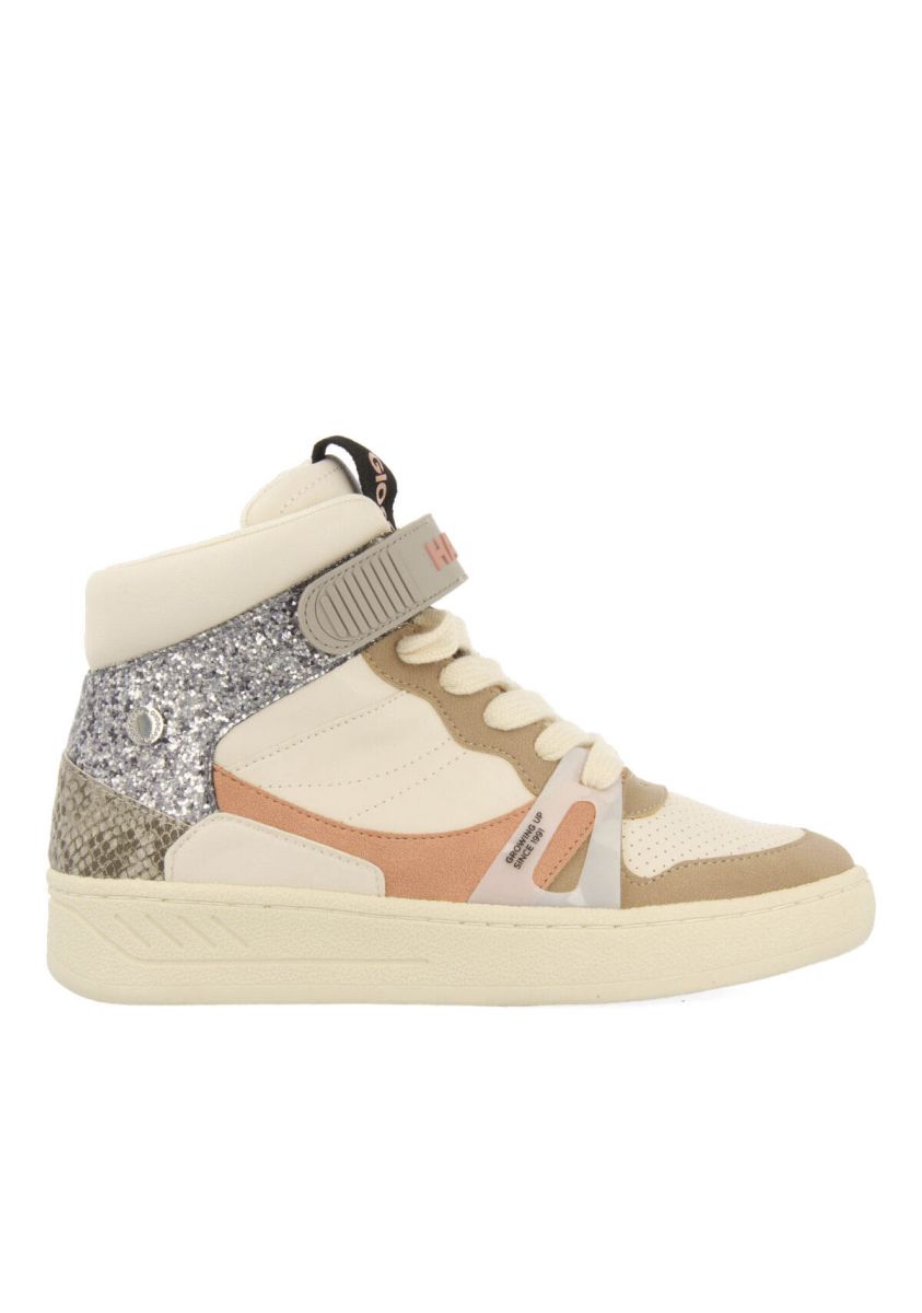 Sneakers abotinadas blancas con detalles para mujer gaibau  - BLANCO
