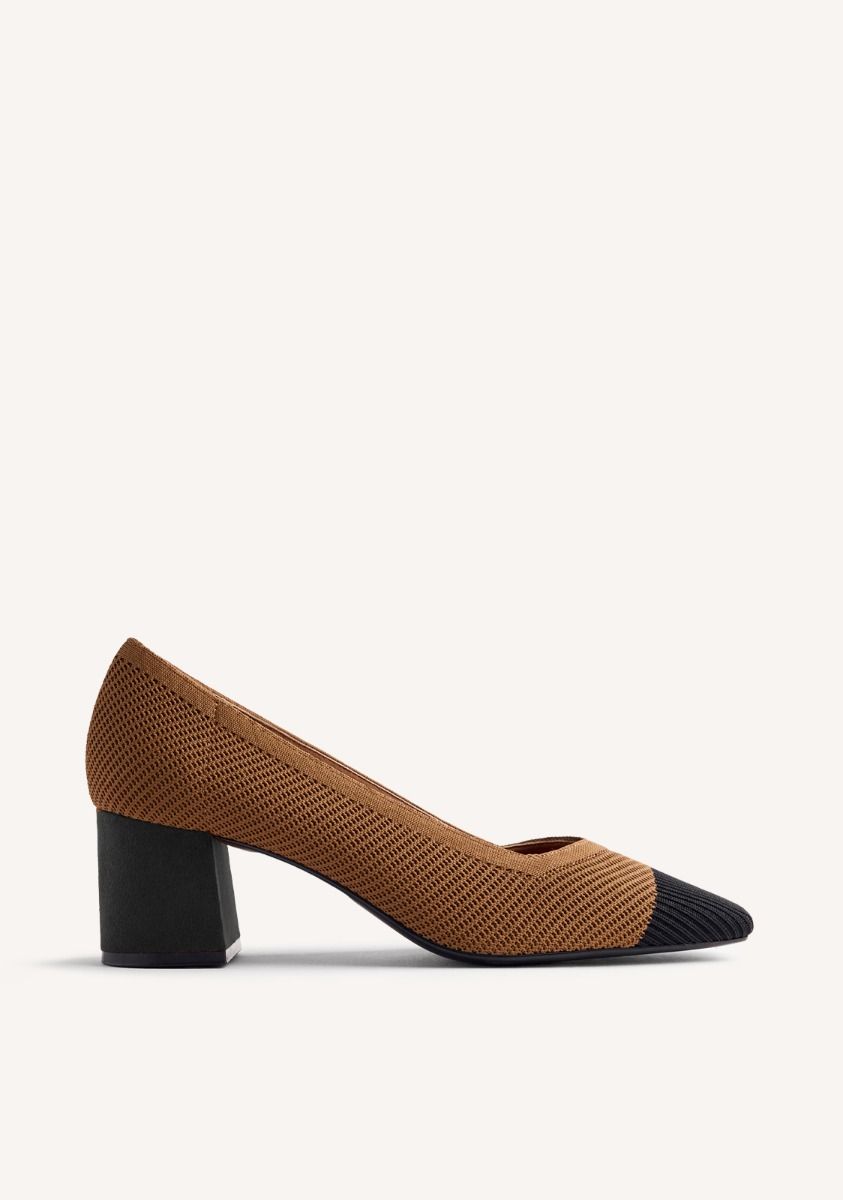 ZAPATOS TACÃN ELÃSTICOS PEASE - TAUPE