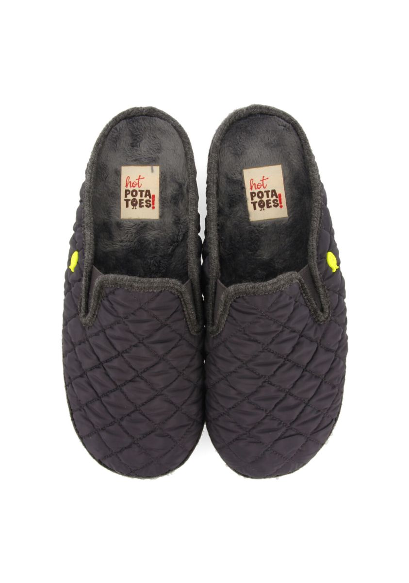 Zapatillas de estar por casa acolchadas color gris hedensted - GRIS