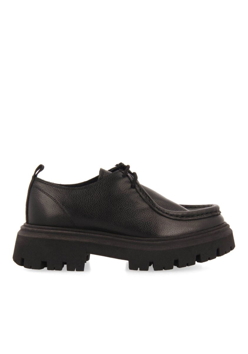 Mocasines negros de piel estilo wallabee para niña y niño thaya - NEGRO 1 19144-mocasines-negros-de-piel-estilo-wallabee-para-ni-a-y-ni-o-thaya-negro-1.jpg