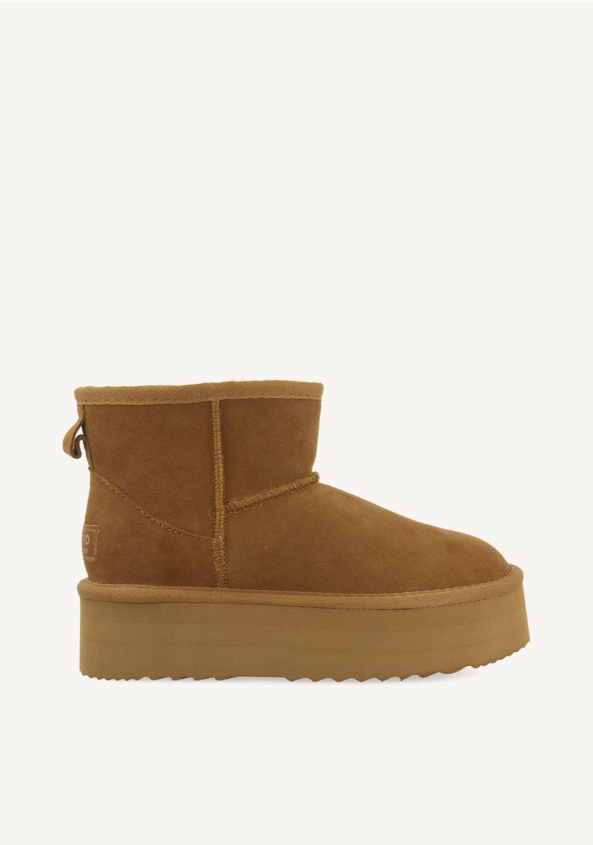 BOTAS AUSTRALIANAS COLOR CUERO CON PLATAFORMA PARA MUJER BANCROFT - CUERO