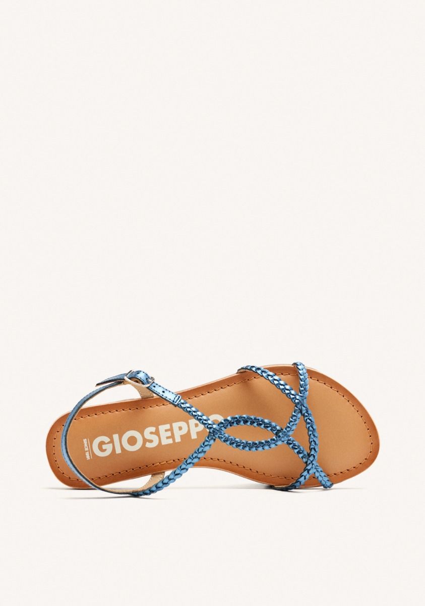 SANDALIAS AZULES DE TIRAS FINAS TRENZADAS PARA MUJER NIOAQUE - AZUL