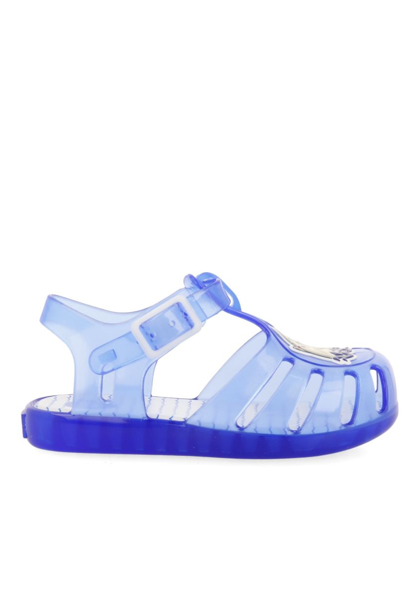 CANGREJERAS AZULES CON PARCHE DE TIBURÃN PARA BEBÃ KRUME - AZUL